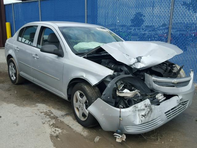 1G1AK52F957604344 - 2005 CHEVROLET COBALT SILVER photo 1