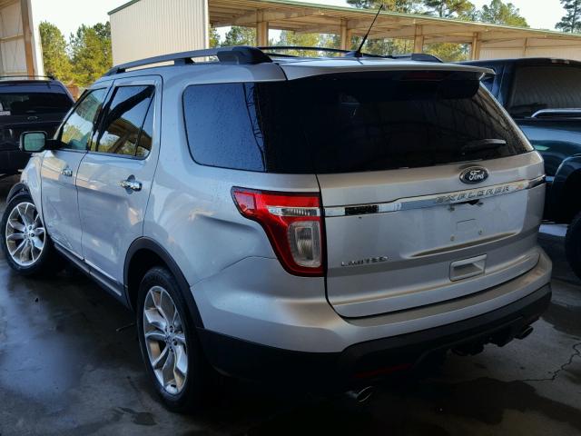 1FMHK7F84BGA49081 - 2011 FORD EXPLORER SILVER photo 3