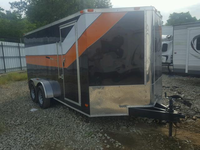 5WKBE1623H1048598 - 2017 TRAIL KING ENCLOSED შავი ფოტო 1