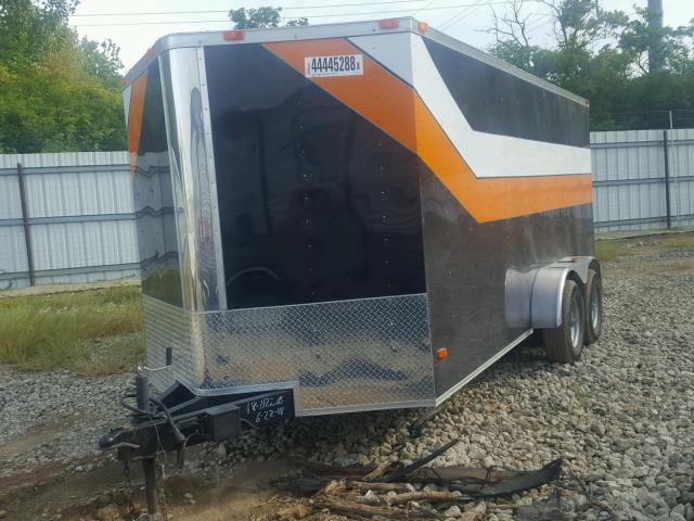 5WKBE1623H1048598 - 2017 TRAIL KING ENCLOSED შავი ფოტო 2