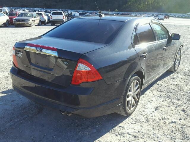 3FAHP0JA9CR309871 - 2012 FORD FUSION SEL BLACK photo 4