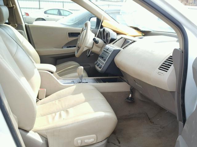 JN8AZ08WX3W225924 - 2003 NISSAN MURANO SL WHITE photo 5