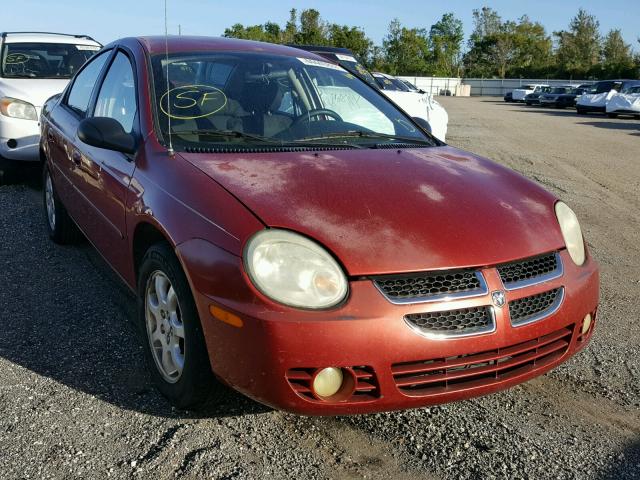 1B3ES56C14D587677 - 2004 DODGE NEON SXT RED photo 1