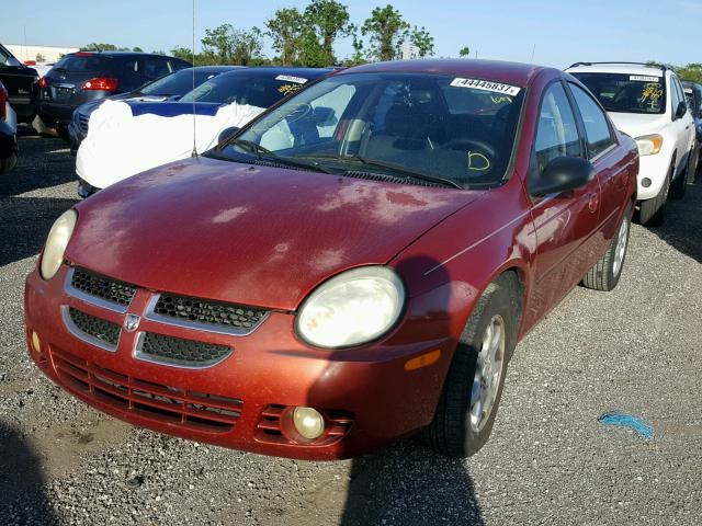 1B3ES56C14D587677 - 2004 DODGE NEON SXT RED photo 2