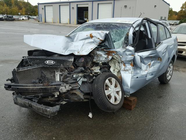 KNADE123866070140 - 2006 KIA RIO SILVER photo 2