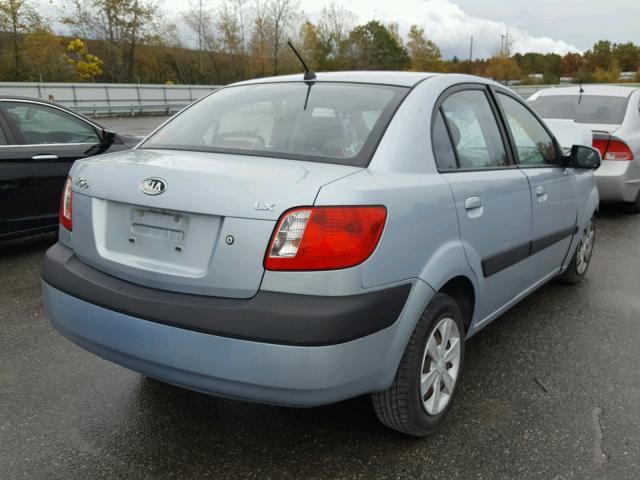 KNADE123866070140 - 2006 KIA RIO SILVER photo 4