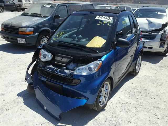 WMEEK31X88K114374 - 2008 SMART FORTWO PAS 蓝色 照片 2