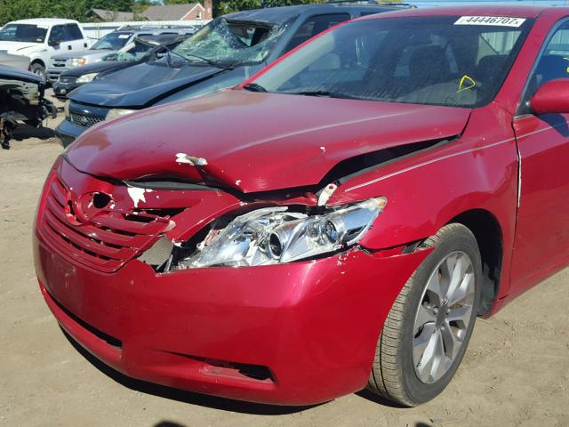 4T1BE46K19U851297 - 2009 TOYOTA CAMRY BASE RED photo 9