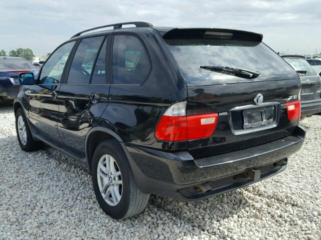 5UXFA13534LB09501 - 2004 BMW X5 3.0I BLACK photo 3