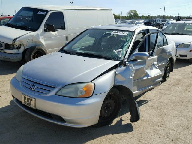 1HGES26753L035640 - 2003 HONDA CIVIC EX SILVER photo 2