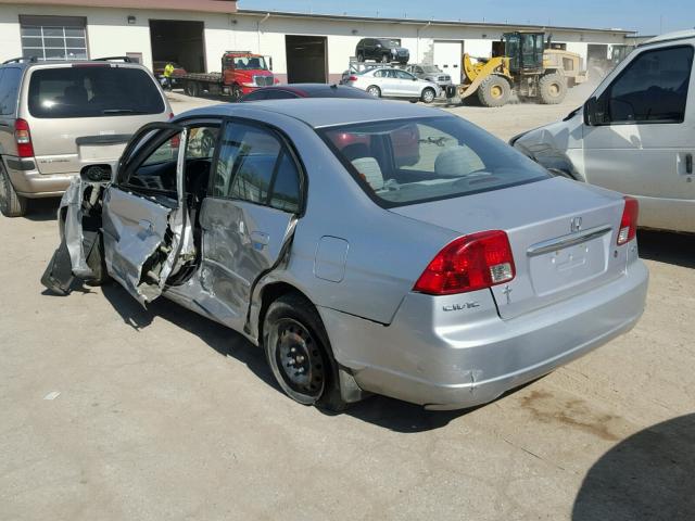 1HGES26753L035640 - 2003 HONDA CIVIC EX SILVER photo 3