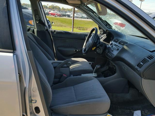 1HGES26753L035640 - 2003 HONDA CIVIC EX ვერცხლისფერი ფოტო 5