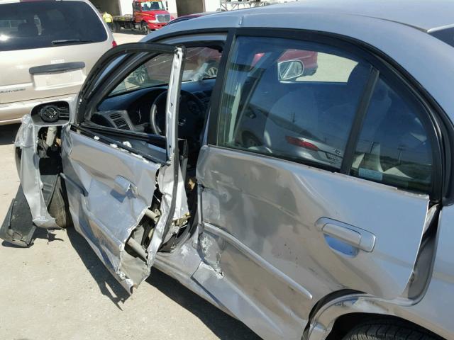 1HGES26753L035640 - 2003 HONDA CIVIC EX ვერცხლისფერი ფოტო 9