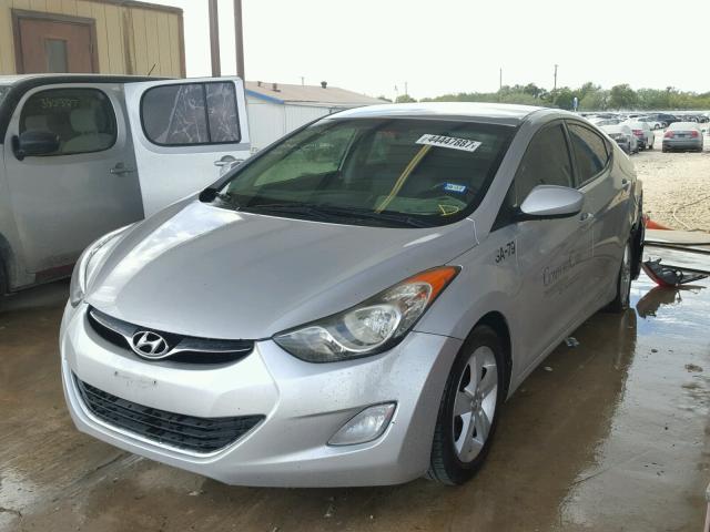 KMHDH4AE4CU272278 - 2012 HYUNDAI ELANTRA GL SILVER photo 2