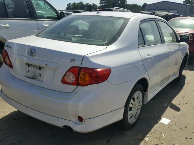 1NXBU40E99Z141425 - 2009 TOYOTA COROLLA BA WHITE photo 4