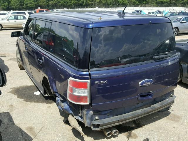 2FMGK5BC1BBD20826 - 2011 FORD FLEX SE BLUE photo 3