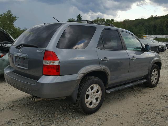 2HNYD18862H520168 - 2002 ACURA MDX TOURIN GRAY photo 4