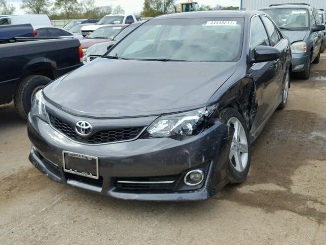 4T1BF1FK1EU454503 - 2014 TOYOTA CAMRY L CHARCOAL photo 2