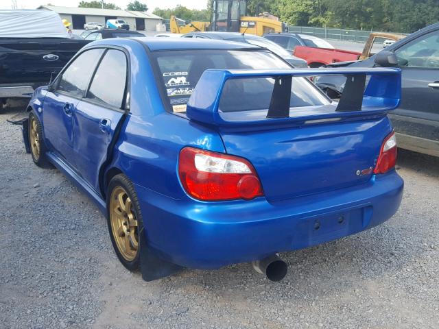 JF1GD29644G508576 - 2004 SUBARU IMPREZA WR BLUE photo 3