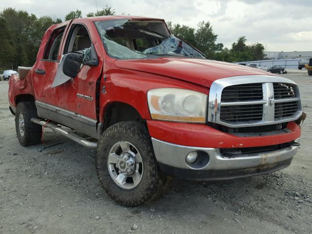 1D7KS28C36J223462 - 2006 DODGE RAM 2500 RED photo 1