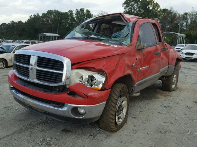 1D7KS28C36J223462 - 2006 DODGE RAM 2500 RED photo 2