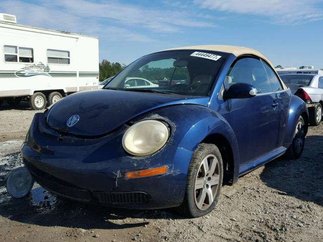 3VWRF31Y86M303347 - 2006 VOLKSWAGEN NEW BEETLE BLUE photo 2