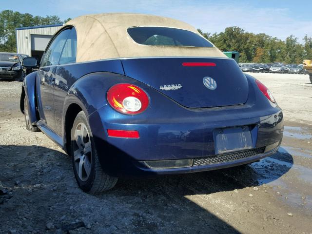 3VWRF31Y86M303347 - 2006 VOLKSWAGEN NEW BEETLE 蓝色 照片 3