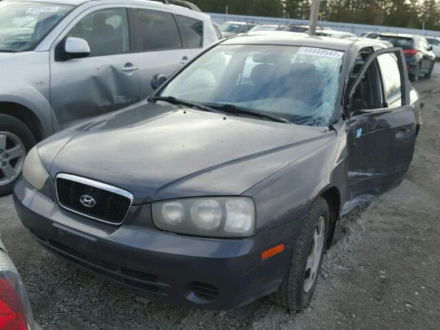 KMHDN45D62U284893 - 2002 HYUNDAI ELANTRA GL PURPLE photo 2