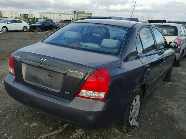 KMHDN45D62U284893 - 2002 HYUNDAI ELANTRA GL PURPLE photo 4