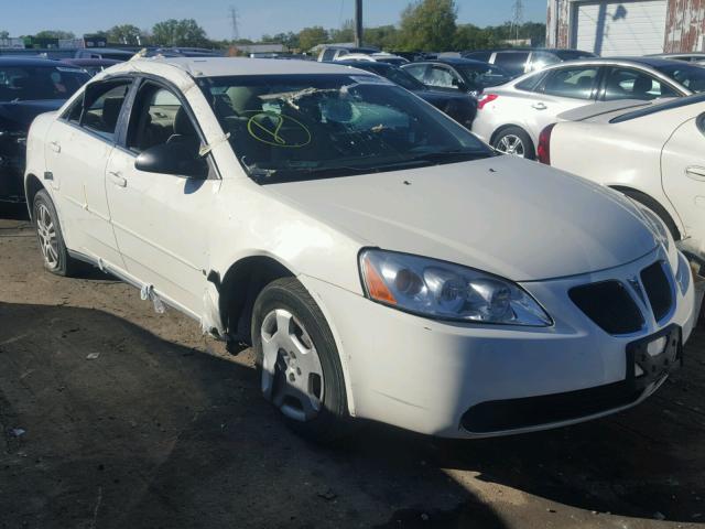 1G2ZF58B374274082 - 2007 PONTIAC G6 VALUE L WHITE photo 1