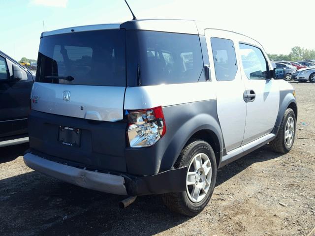 5J6YH18358L014500 - 2008 HONDA ELEMENT LX SILVER photo 4