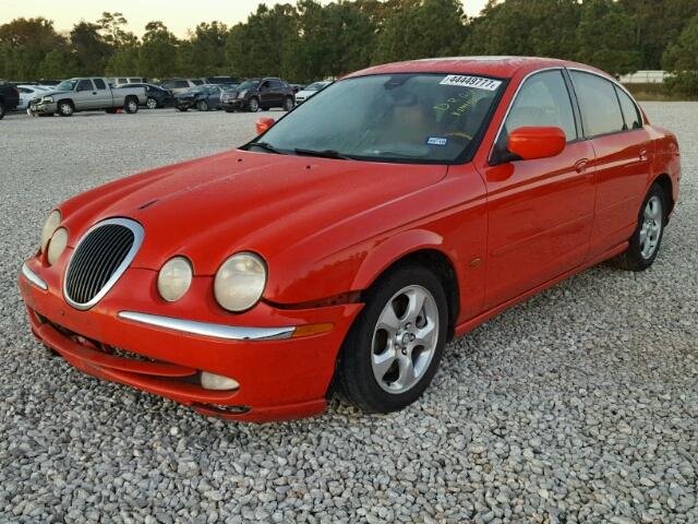 SAJDA01CXYFL44081 - 2000 JAGUAR S-TYPE RED photo 2