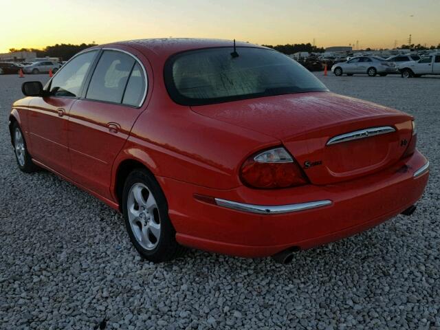 SAJDA01CXYFL44081 - 2000 JAGUAR S-TYPE RED photo 3