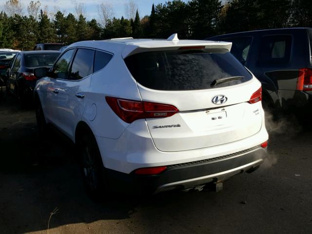 5XYZUDLB9DG053537 - 2013 HYUNDAI SANTA FE S WHITE photo 3