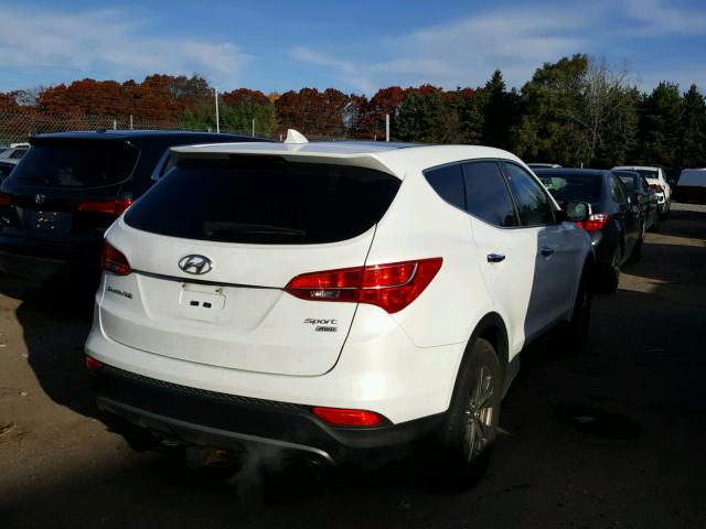 5XYZUDLB9DG053537 - 2013 HYUNDAI SANTA FE S WHITE photo 4