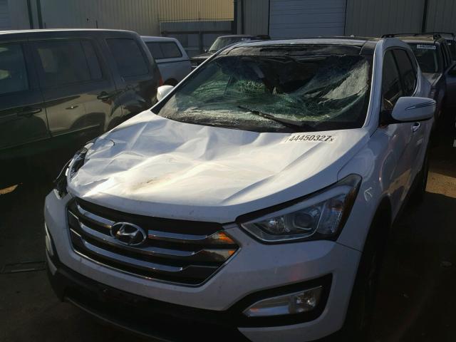 5XYZUDLB9DG053537 - 2013 HYUNDAI SANTA FE S WHITE photo 9