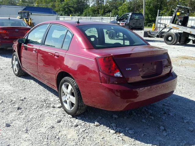 1G8AL55F96Z195617 - 2006 SATURN ION LEVEL Tünd qırmızı foto 3