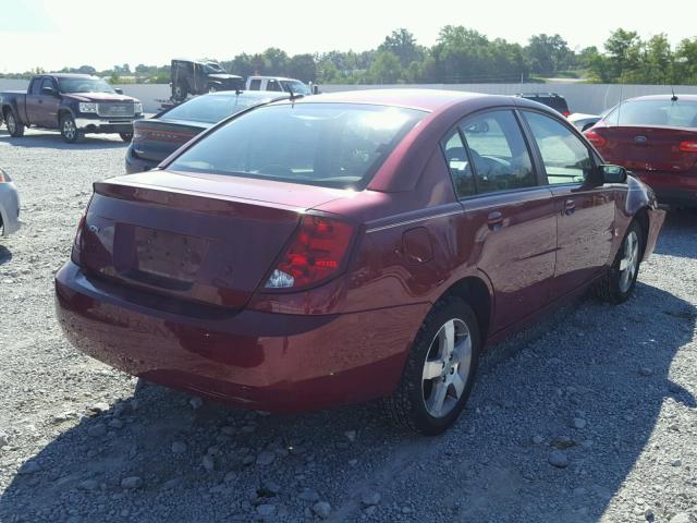 1G8AL55F96Z195617 - 2006 SATURN ION LEVEL Tünd qırmızı foto 4