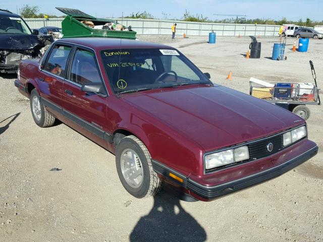 1G2AF51W7K6253453 - 1989 PONTIAC 6000 LE MAROON photo 1