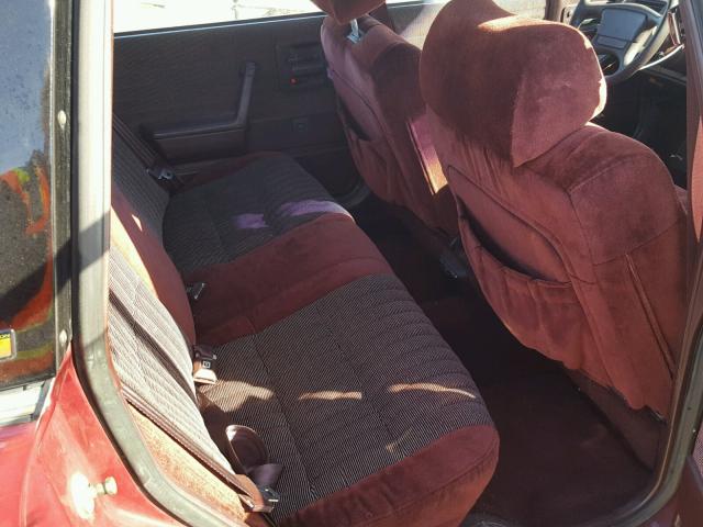 1G2AF51W7K6253453 - 1989 PONTIAC 6000 LE MAROON photo 6