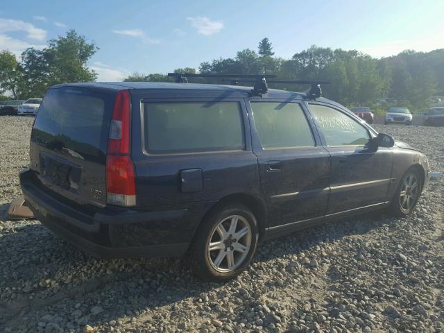 YV1SW58D621262737 - 2002 VOLVO V70 2.4T BLUE photo 4