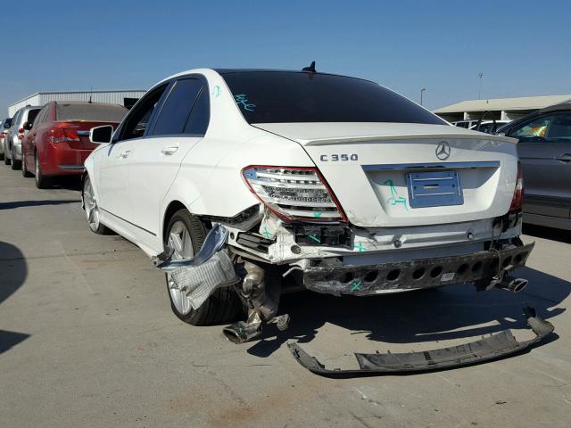 WDDGF5HB1EA957096 - 2014 MERCEDES-BENZ C 350 WHITE photo 3