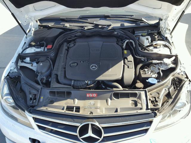 WDDGF5HB1EA957096 - 2014 MERCEDES-BENZ C 350 WHITE photo 7