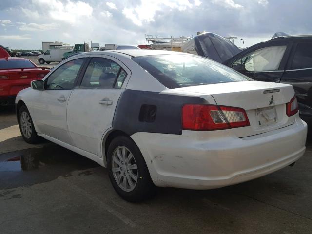 4A32B2FF3CE025277 - 2012 MITSUBISHI GALANT FE WHITE photo 3