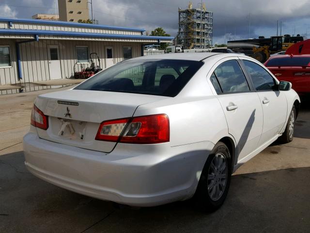 4A32B2FF3CE025277 - 2012 MITSUBISHI GALANT FE WHITE photo 4