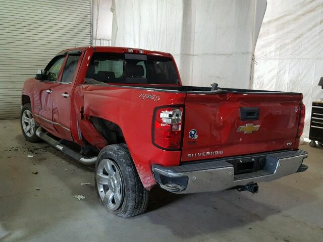 1GCVKSEC0FZ155246 - 2015 CHEVROLET SILVERADO RED photo 3