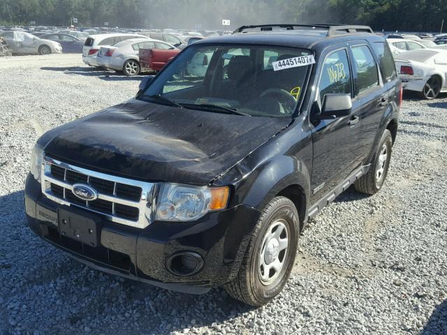 1FMCU02Z38KA63246 - 2008 FORD ESCAPE BLACK photo 2