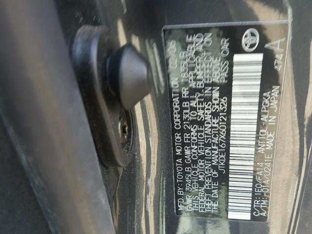 JTKDE167X60121326 - 2006 TOYOTA SCION TC 蓝色 照片 10