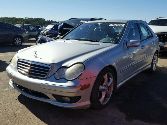 WDBRF52H86A882199 - 2006 MERCEDES-BENZ C GENERATI SILVER photo 2