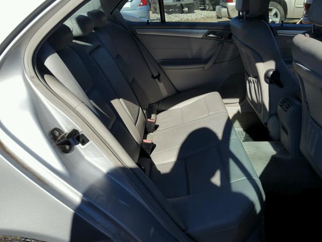 WDBRF52H86A882199 - 2006 MERCEDES-BENZ C GENERATI SILVER photo 6